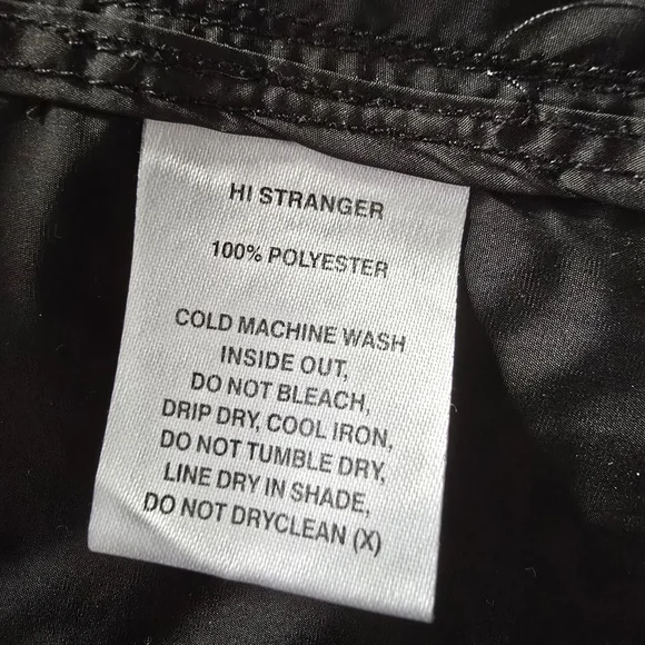 I Love Ugly Lightweight Black Rain Coat Size L - Picture 8 of 16